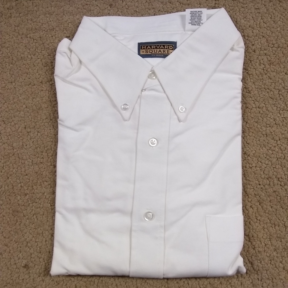 Harvard Square L/S White Button-down Dress Shirt